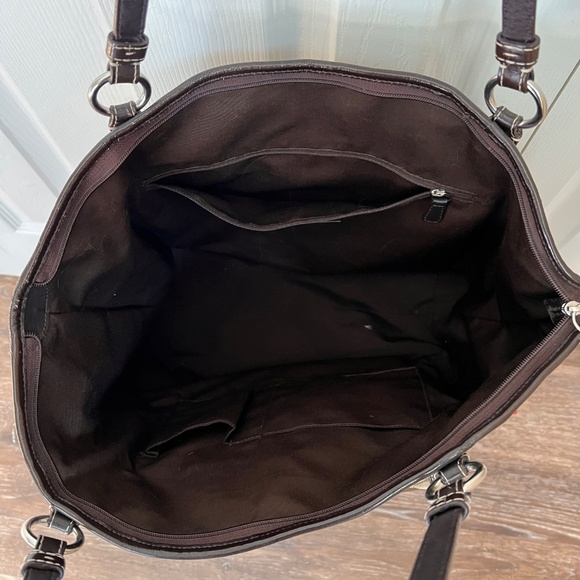 Coach Signature Leah Tote Large - Brown/Tan F14658 - Picture 6 of 12